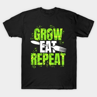 Grow Eat Repeat Vegetarian Vegan T-Shirt